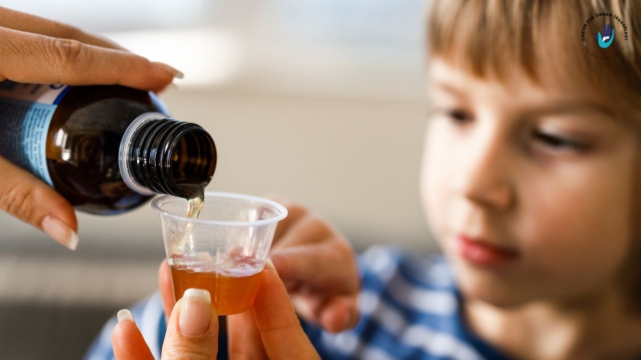 arent administering medicine to child with caution