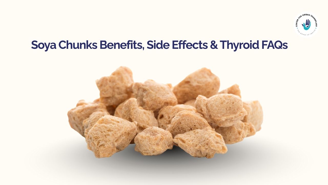 Close-up of boiled soya chunks in a bowl, highlighting their texture and use in vegetarian meals.